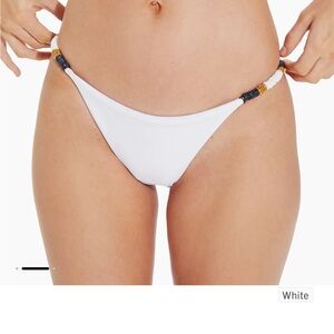 ViX by Paula Hermanny  Ella Bead-Embellished String Bikini Bottoms